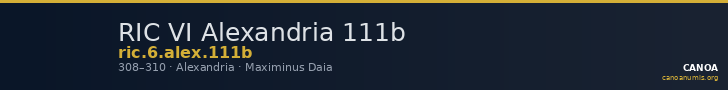 RIC VI Alexandria 111b — CANOA