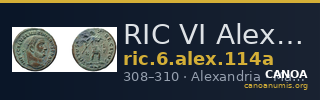 RIC VI Alexandria 114a — CANOA