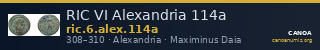 RIC VI Alexandria 114a — CANOA