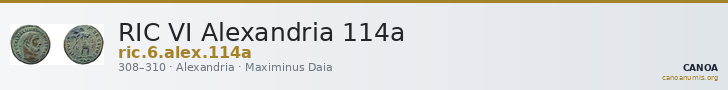 RIC VI Alexandria 114a — CANOA