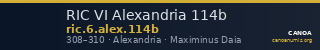 RIC VI Alexandria 114b — CANOA