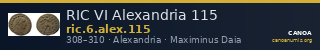RIC VI Alexandria 115 — CANOA