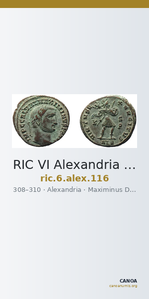 RIC VI Alexandria 116 — CANOA