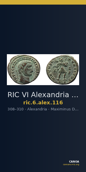 RIC VI Alexandria 116 — CANOA