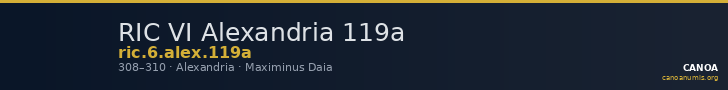 RIC VI Alexandria 119a — CANOA