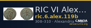 RIC VI Alexandria 119b — CANOA