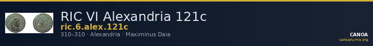 RIC VI Alexandria 121c — CANOA