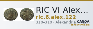 RIC VI Alexandria 122 — CANOA