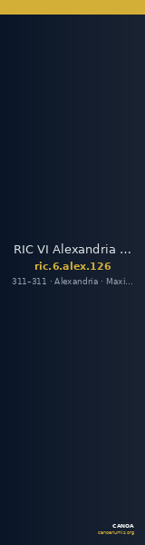 RIC VI Alexandria 126 — CANOA
