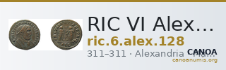 RIC VI Alexandria 128 — CANOA