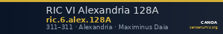 RIC VI Alexandria 128A — CANOA