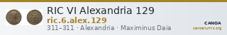 RIC VI Alexandria 129 — CANOA