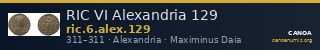 RIC VI Alexandria 129 — CANOA