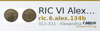 RIC VI Alexandria 134b — CANOA