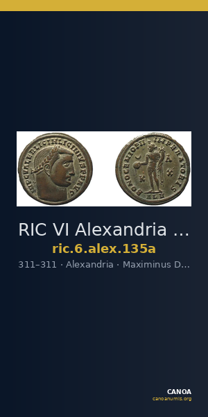 RIC VI Alexandria 135a — CANOA