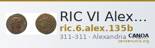 RIC VI Alexandria 135b — CANOA