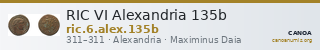 RIC VI Alexandria 135b — CANOA