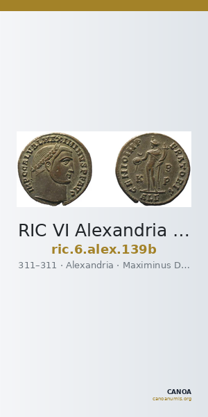 RIC VI Alexandria 139b — CANOA