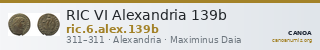 RIC VI Alexandria 139b — CANOA