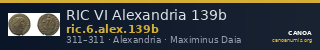 RIC VI Alexandria 139b — CANOA