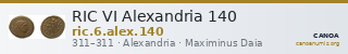 RIC VI Alexandria 140 — CANOA