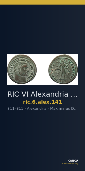 RIC VI Alexandria 141 — CANOA