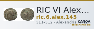RIC VI Alexandria 145 — CANOA