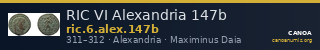RIC VI Alexandria 147b — CANOA