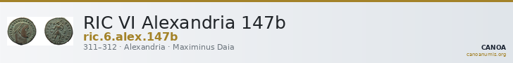 RIC VI Alexandria 147b — CANOA