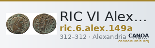 RIC VI Alexandria 149a — CANOA