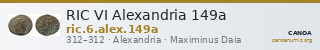 RIC VI Alexandria 149a — CANOA