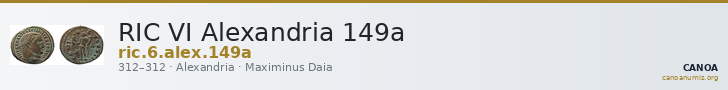 RIC VI Alexandria 149a — CANOA