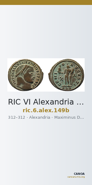 RIC VI Alexandria 149b — CANOA