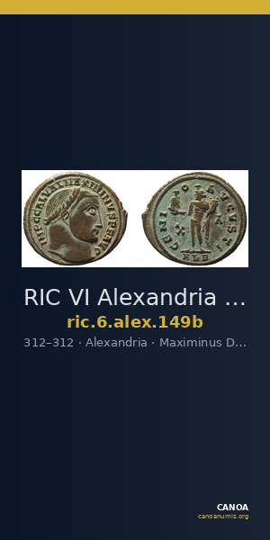 RIC VI Alexandria 149b — CANOA