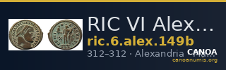 RIC VI Alexandria 149b — CANOA