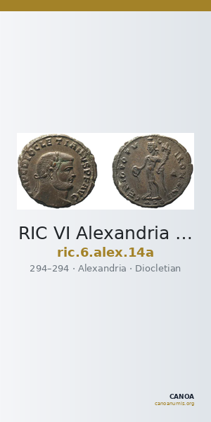 RIC VI Alexandria 14a — CANOA