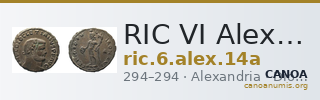 RIC VI Alexandria 14a — CANOA