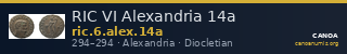 RIC VI Alexandria 14a — CANOA