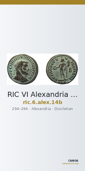 RIC VI Alexandria 14b — CANOA