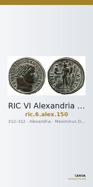 RIC VI Alexandria 150 — CANOA