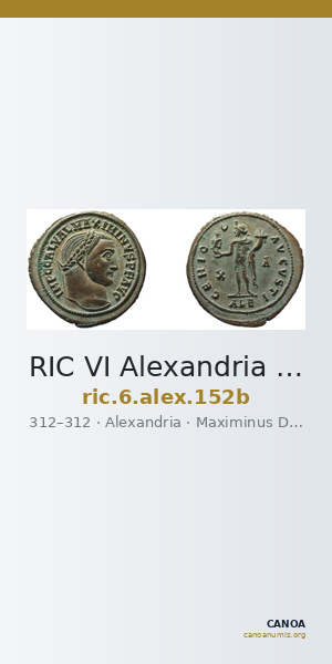 RIC VI Alexandria 152b — CANOA
