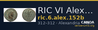 RIC VI Alexandria 152b — CANOA