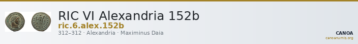 RIC VI Alexandria 152b — CANOA