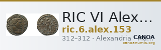 RIC VI Alexandria 153 — CANOA