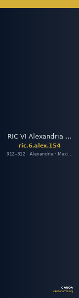 RIC VI Alexandria 154 — CANOA