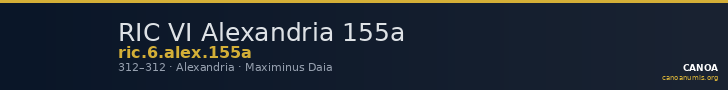 RIC VI Alexandria 155a — CANOA