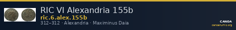 RIC VI Alexandria 155b — CANOA