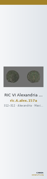 RIC VI Alexandria 157a — CANOA