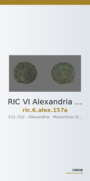 RIC VI Alexandria 157a — CANOA