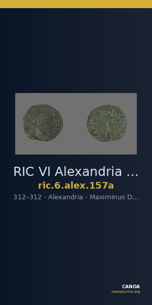 RIC VI Alexandria 157a — CANOA